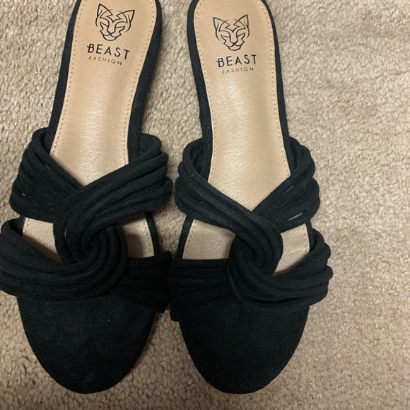 Brand new black slip on sandals - Picture 2 of 3